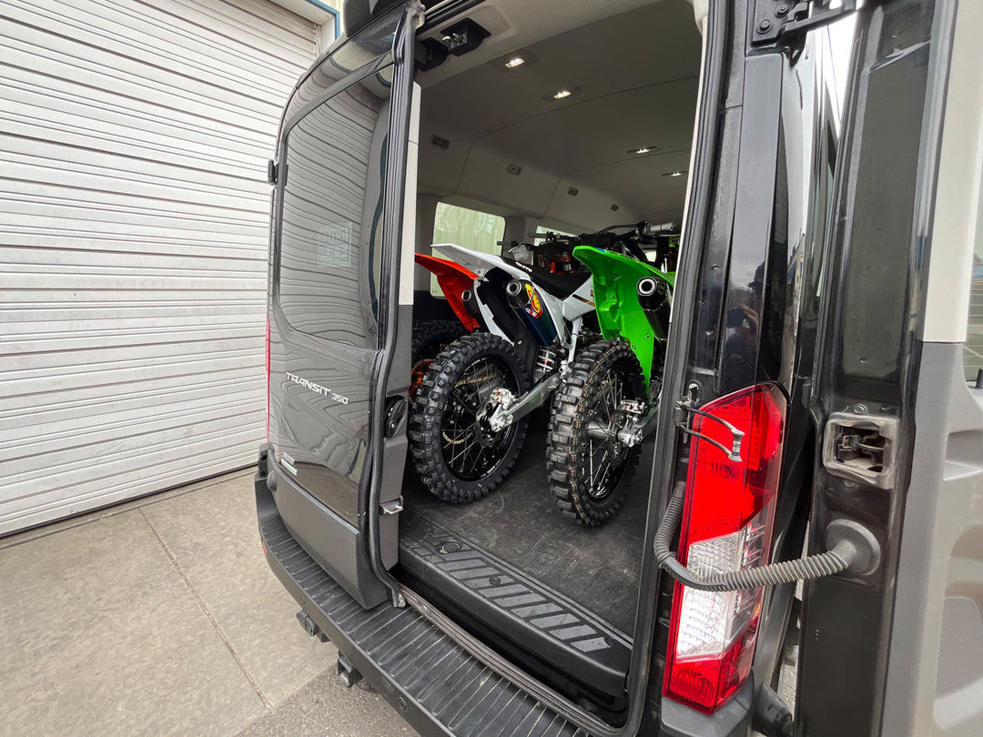 Will Three Dirt Bikes Fit in a Ford Transit 148 Van?