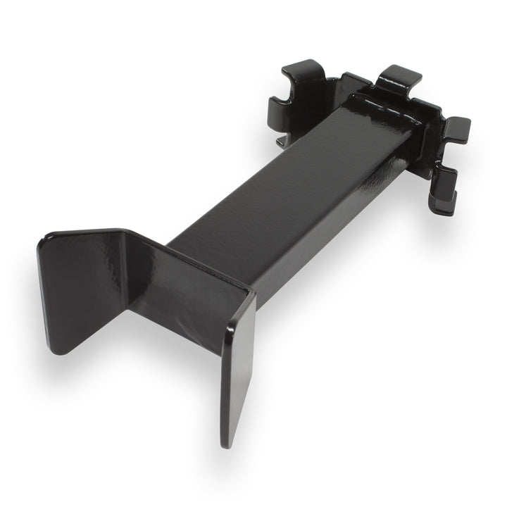 Studio photo of the Bed Buddy Offset Wheel Chock on clean white background.