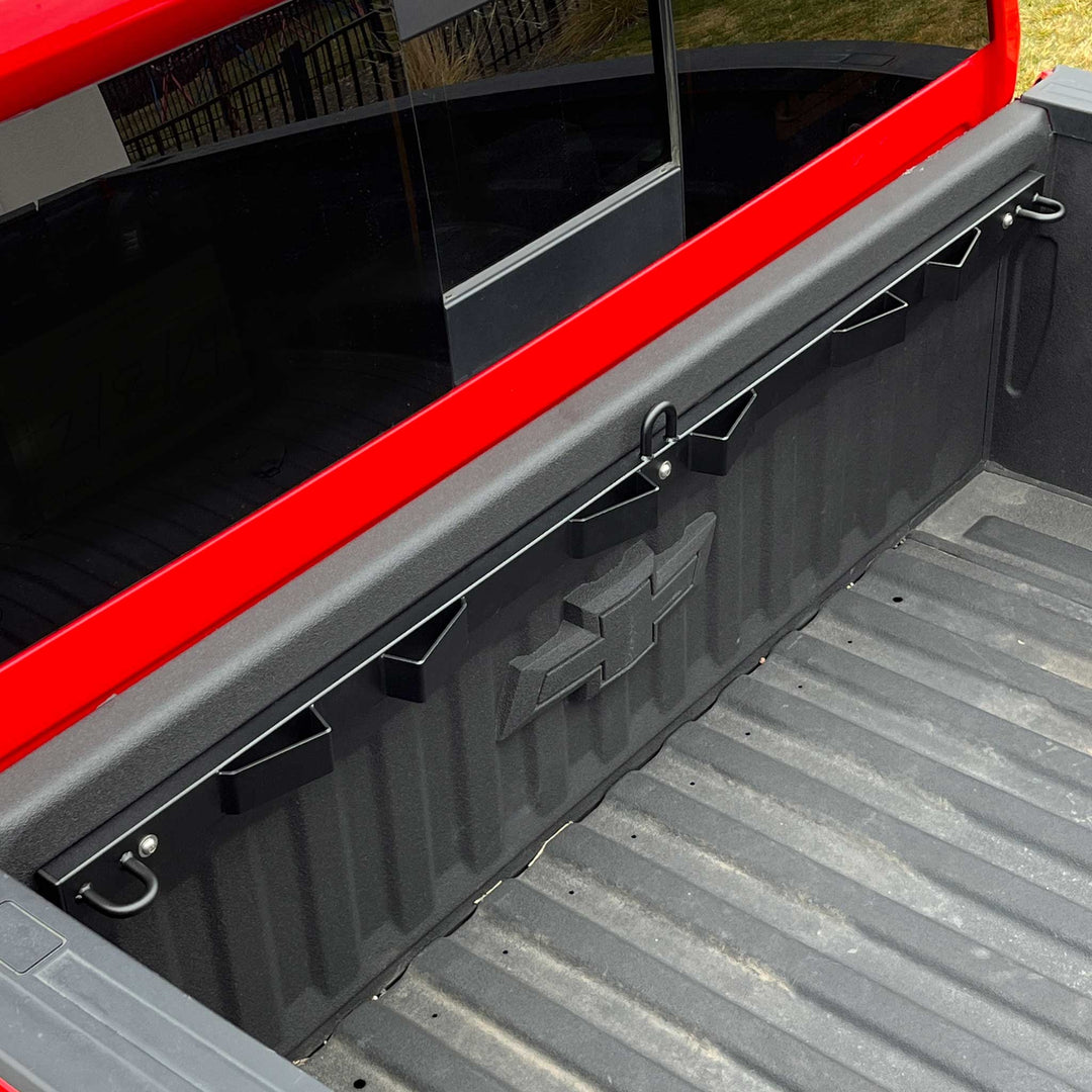 A photo of the CCR Sport Bed Buddy installed in a late model Chevrolet Silverado.