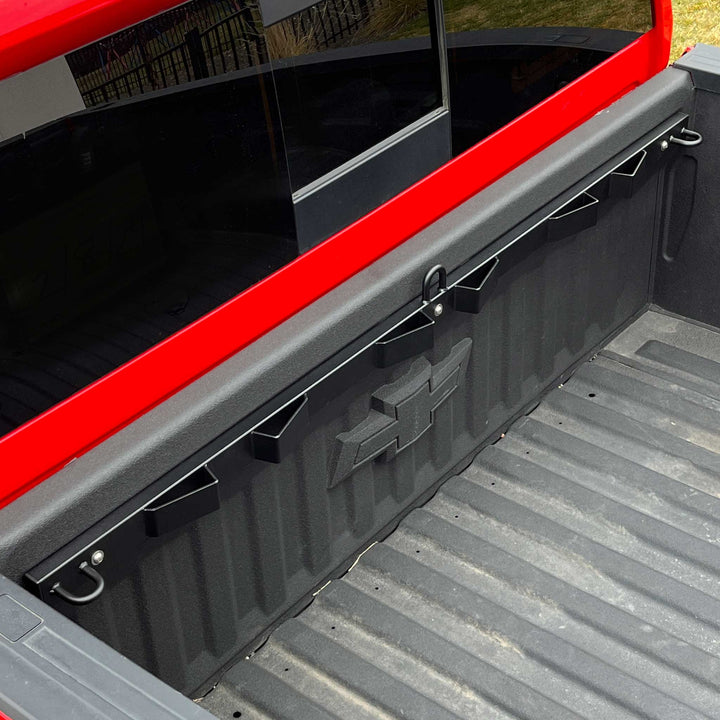 A photo of the CCR Sport Bed Buddy installed in a late model Chevrolet Silverado.