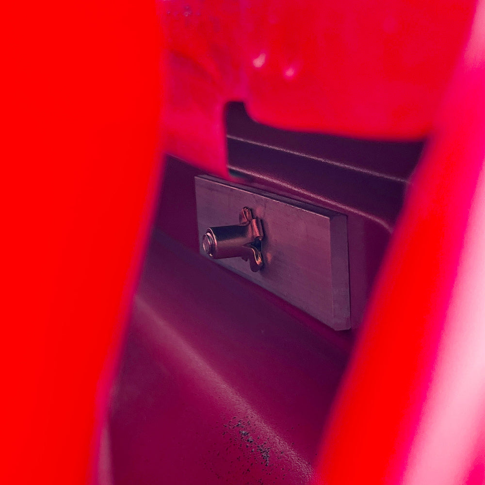 CCR Sport backing plates installed in Chevy GMC truck bed bulkhead using factory holes.