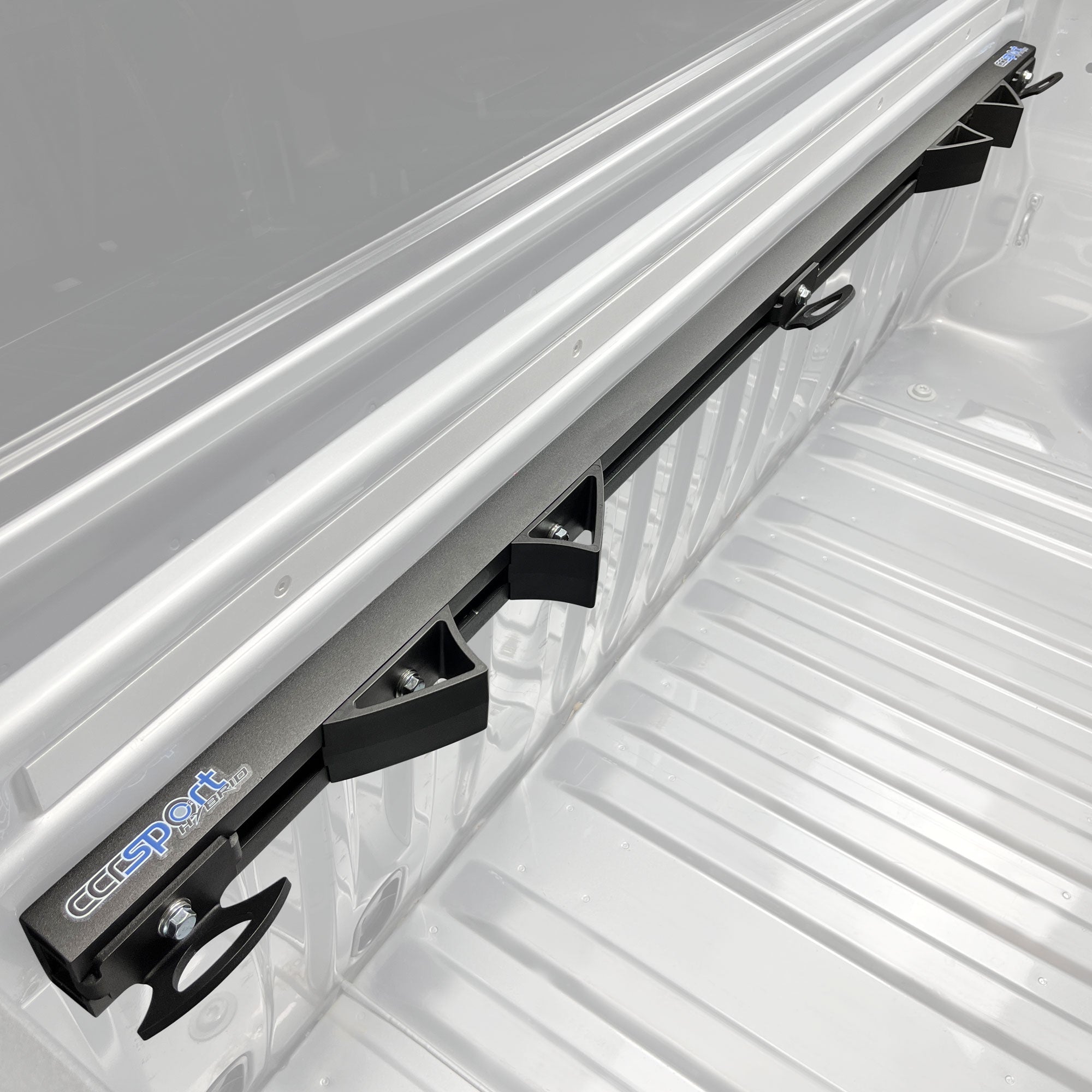 Hybrid Moto Rack system on a ghost truck background