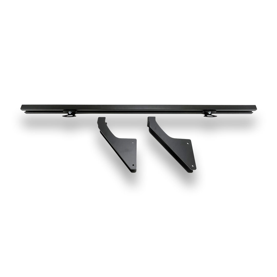 Detailed studio image of the Hybrid Mercedes Sprinter moto rack.