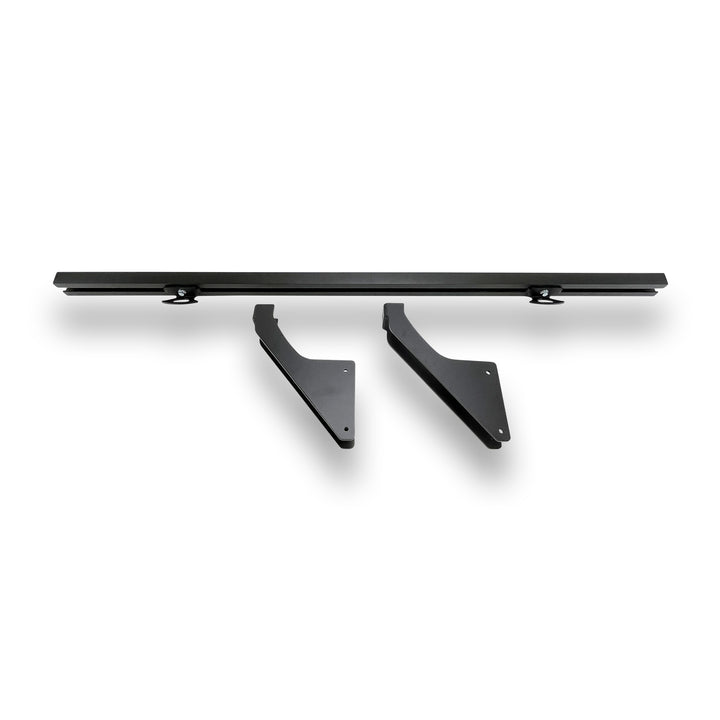 Detailed studio image of the Hybrid Mercedes Sprinter moto rack.